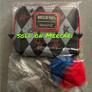 🖤 SOLD 🖤 Birds of Prey Harley Quinn Bifold Zipper Wallet